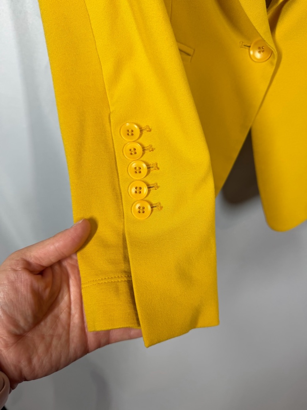 BCBGMAXAZRIA | Bowie Blazer Jacket Yellow Women's Size Small - Picture 6 of 13